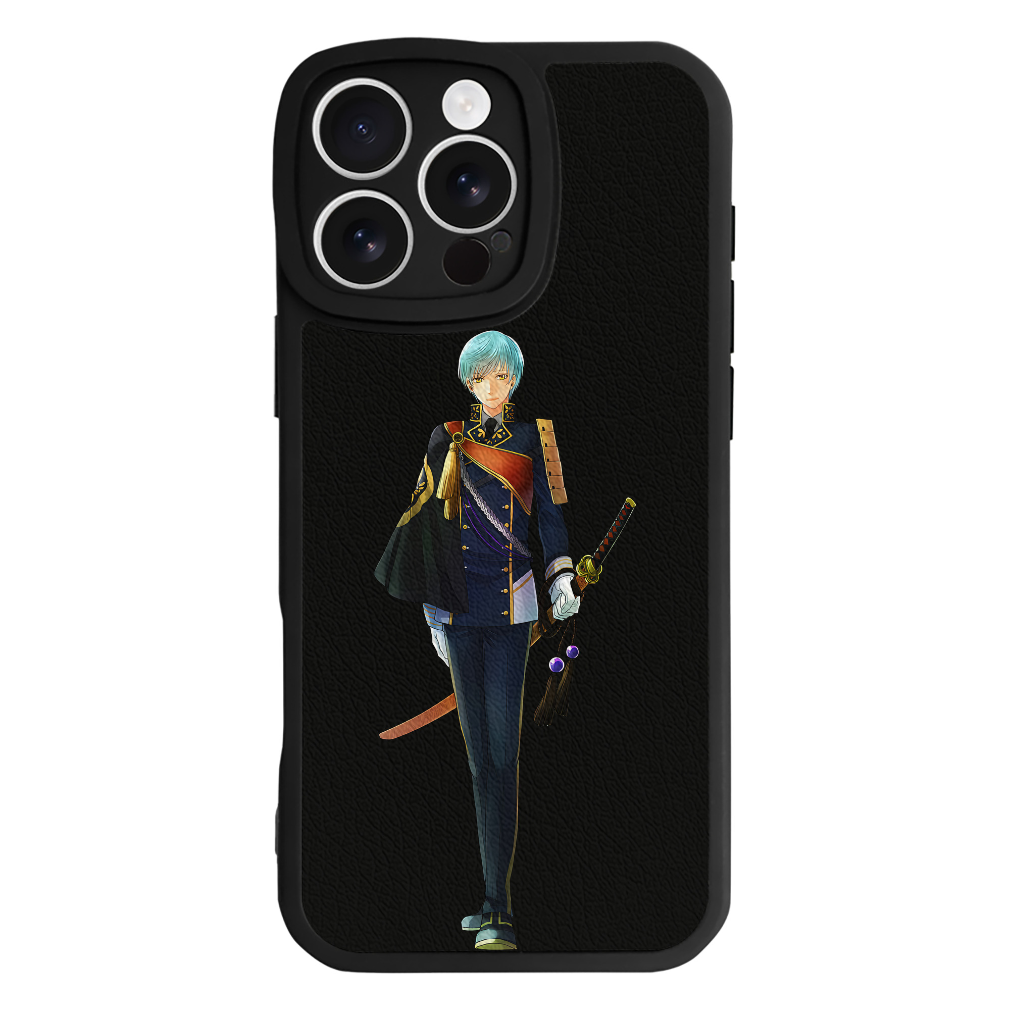 （画像用） 刀剣乱舞 Touken Ranbu 【iPhone 16シリーズ対応】シリコンスマホケース（レザー調） 材質：シリコン